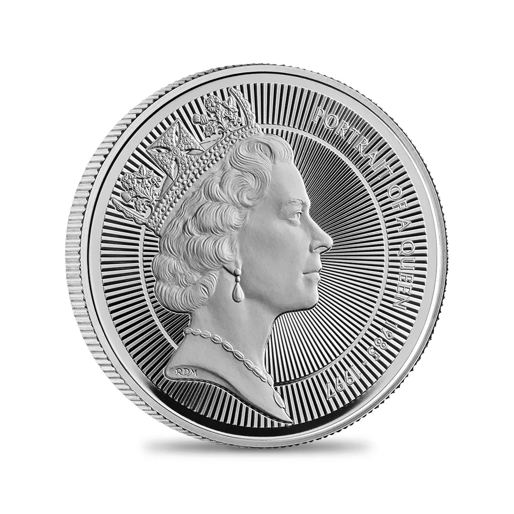 モダンコイン2：6608 【鑑定オプション無し】2026 チャールズ3世 エリザベス2世のコイン肖像シリーズ 第三弾 ミドルエリザベス 5ポンドプルーフ銀貨 未鑑定 箱付き【ご予約承り品・納期約3~4か月】