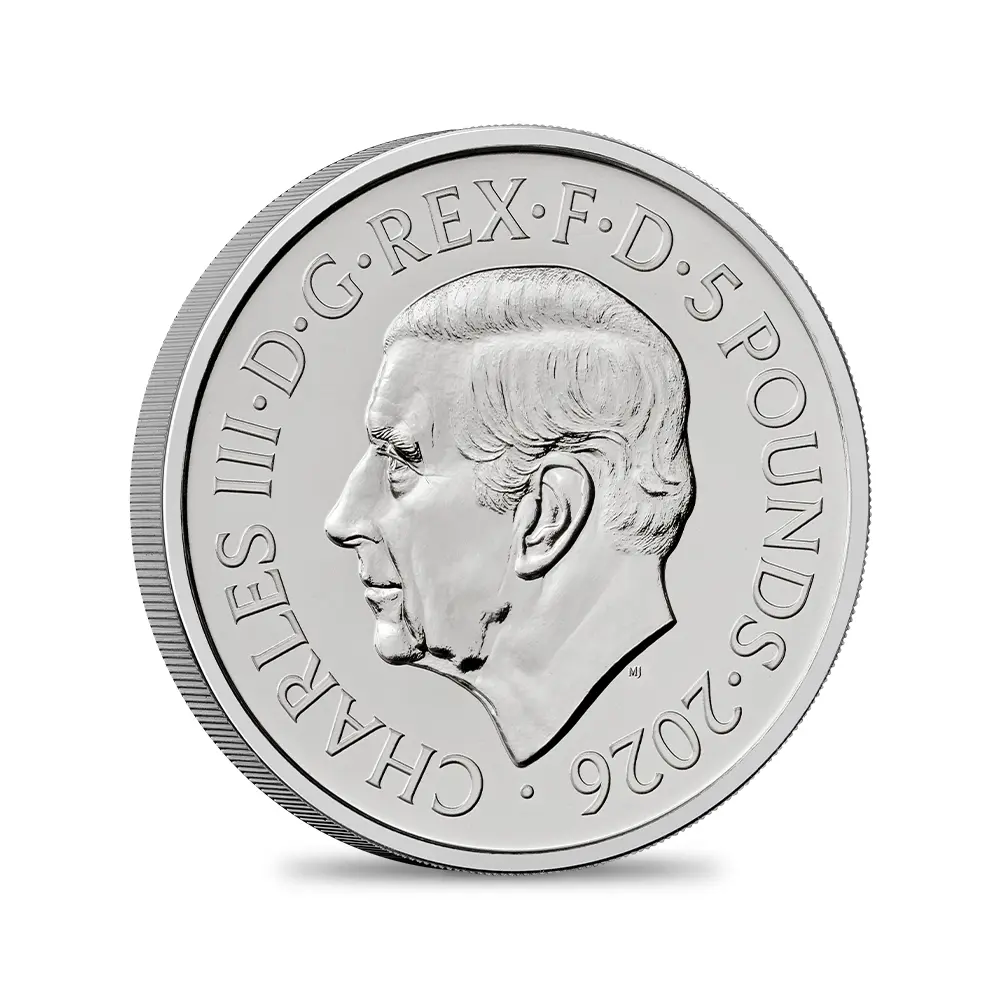 モダンコイン3：6607 【鑑定オプション無し】2026 チャールズ3世 エリザベス2世のコイン肖像シリーズ 第三弾 ミドルエリザベス 5ポンドBU白銅貨 未鑑定 パッケージ付き【ご予約承り品・納期約3~4か月】