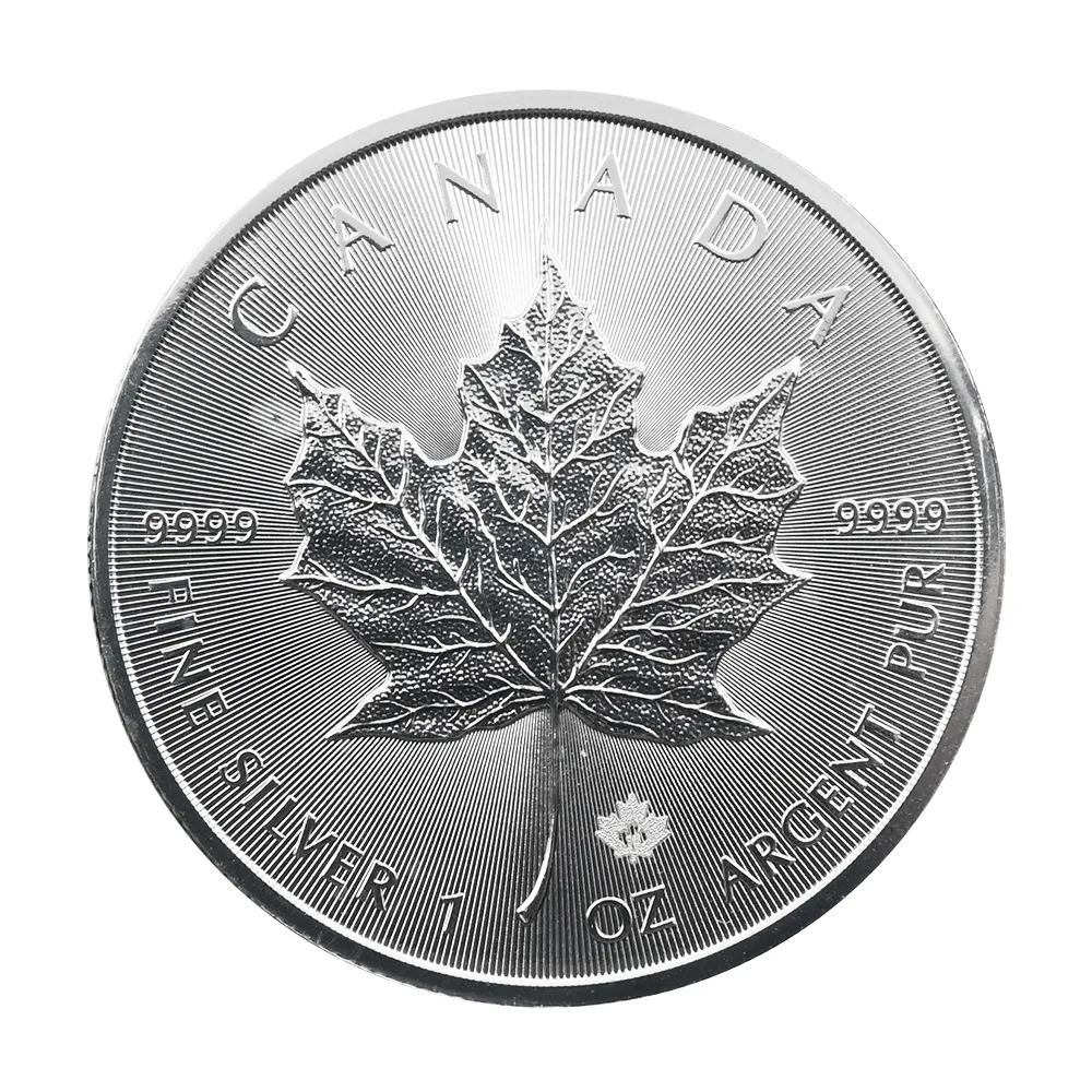 地金型2：3275 カナダ 2015 メイプルリーフ 5ドル 1オンス 銀貨 【1枚】 (ブリスターパック付き)