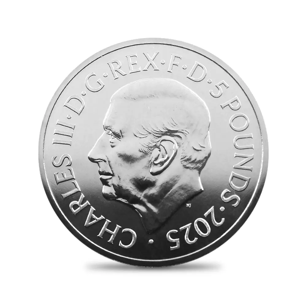 モダンコイン3：6537 2025 チャールズ3世 ミュージックレジェンド第12弾 フレディ・マーキュリー 5ポンドBU白銅貨 未鑑定 パッケージ付き