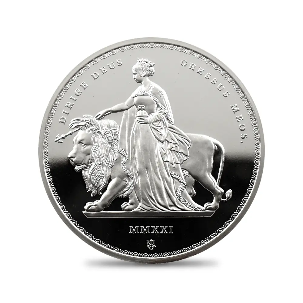モダンコイン2：6621 セントヘレナ 2021 エリザベス2世 ウナ&ライオン（ワイオン版） 2ポンド2オンス銀貨 発行即日鑑定品 NGC PF70UC 箱付き