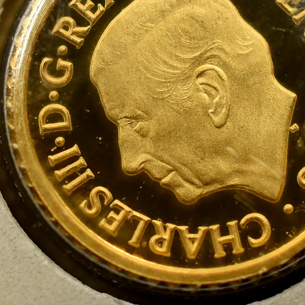 モダンコイン8:6532 2025 チャールズ3世 ミュージックレジェンド第12弾 フレディ・マーキュリー 50ペンス1/40オンスプルーフ金貨 未鑑定 ブリスターパック付き