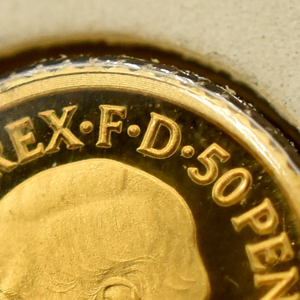 モダンコイン9:6532 2025 チャールズ3世 ミュージックレジェンド第12弾 フレディ・マーキュリー 50ペンス1/40オンスプルーフ金貨 未鑑定 ブリスターパック付き