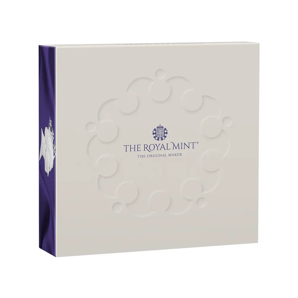 モダンコイン4:6624 【未鑑定+鑑定オプション付き】2026 チャールズ3世 エリザベス2世のコイン肖像シリーズ 第三弾 ミドルエリザベス 5ポンドプルーフピエフォー銀貨 未鑑定 箱付き【ご予約承り品・納期約半年】