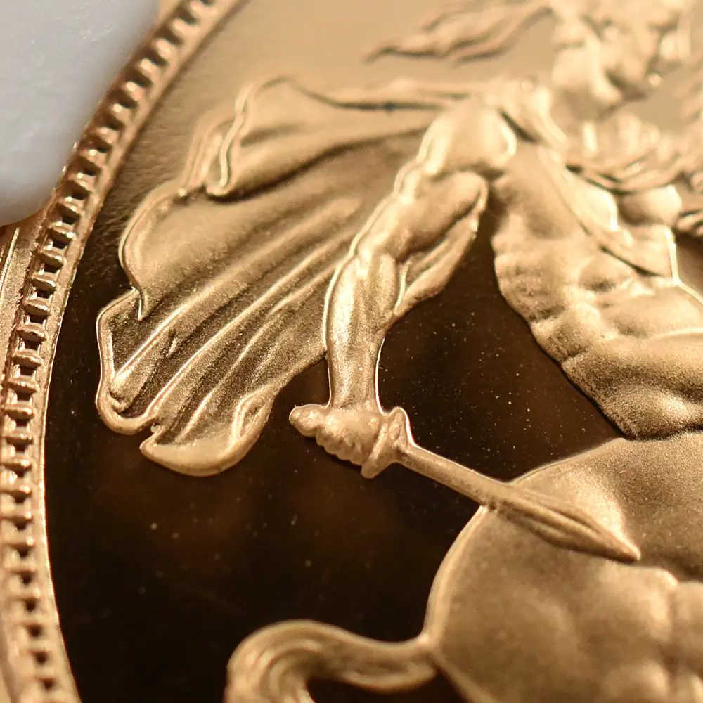 モダンコイン8：6625 1995 エリザベス2世 ミドルエリザベス 聖ジョージ竜退治 ソブリン金貨 NGC PF69UC