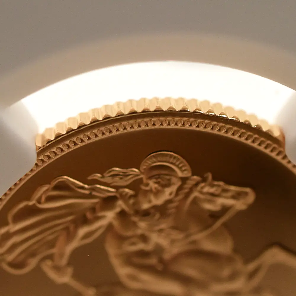 モダンコイン14：6625 1995 エリザベス2世 ミドルエリザベス 聖ジョージ竜退治 ソブリン金貨 NGC PF69UC