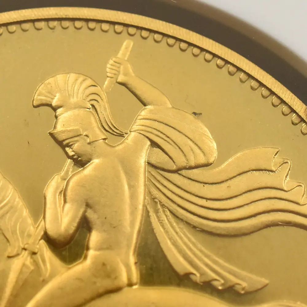 メダル10:6626 1984 (1936) エドワード8世 聖ジョージ竜退治 ファンタジー クラウン金貨 NGC PF67UC