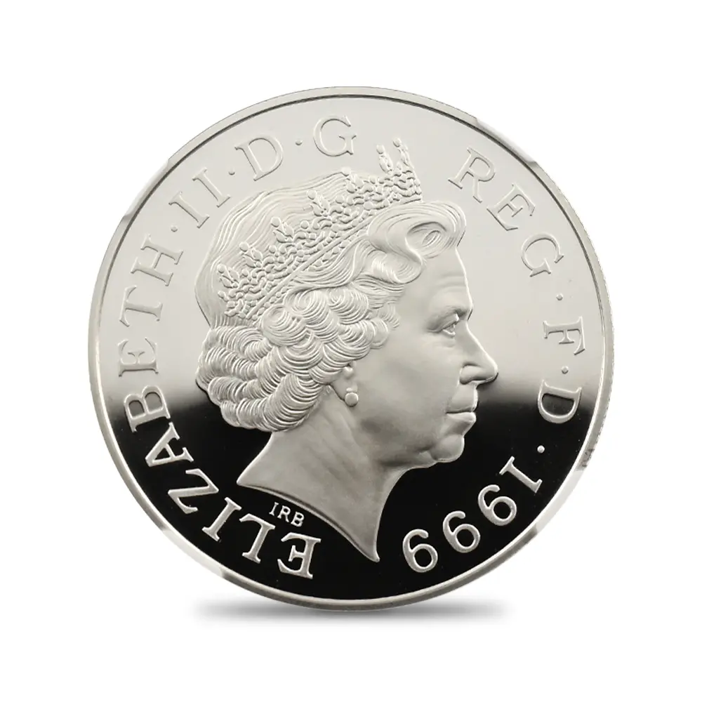 モダンコイン3:6630 1999 エリザベス2世 ダイアナ妃追悼記念 5ポンド銀貨 NGC PF69UC 箱付き(外箱・説明書なし)