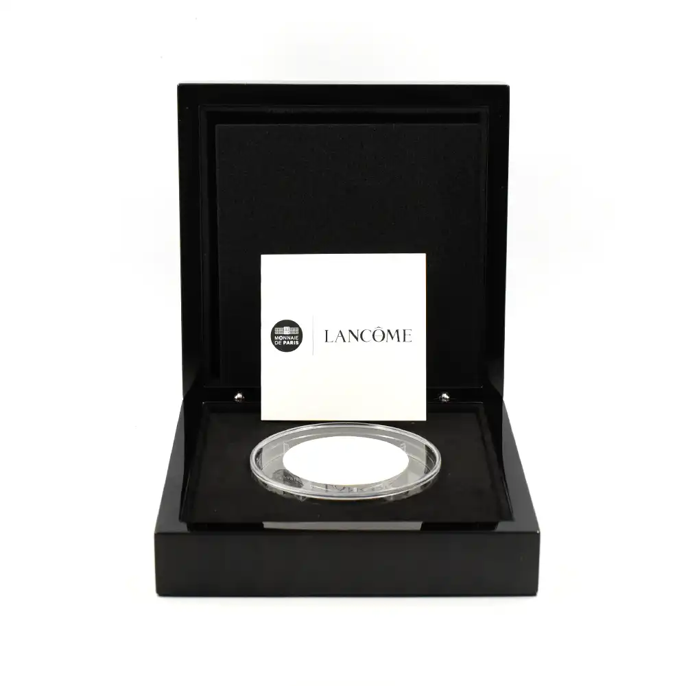 モダンコイン6：6505 フランス 2025 フランスの卓越 ランコム 50ユーロ5オンスプルーフ銀貨 未鑑定 箱付き