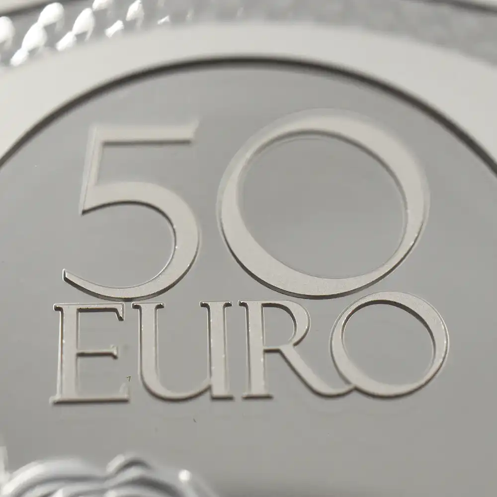 モダンコイン12：6505 フランス 2025 フランスの卓越 ランコム 50ユーロ5オンスプルーフ銀貨 未鑑定 箱付き