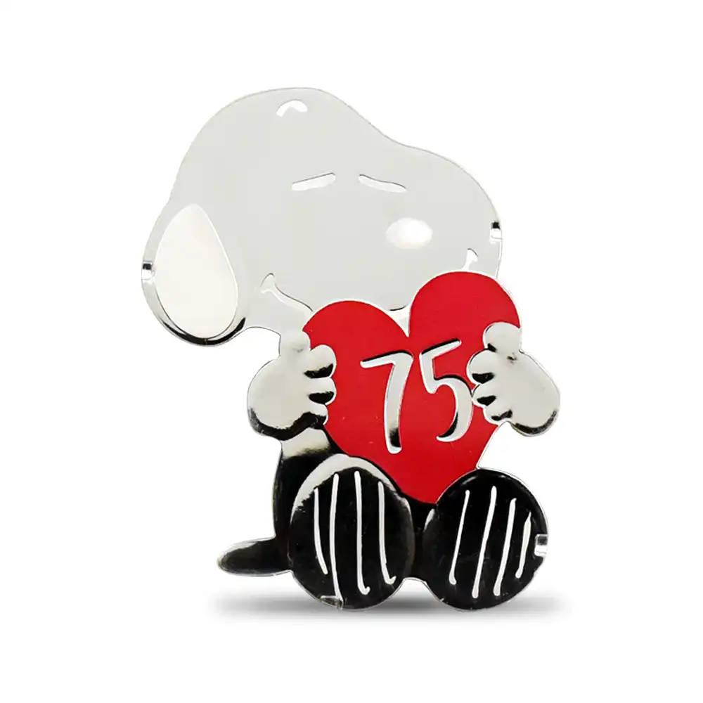 モダンコイン2:6511 フランス 2025 『ピーナッツ』 75周年記念 スヌーピー 10ユーロ スヌーピー型プルーフカラー銀貨 未鑑定 箱付き