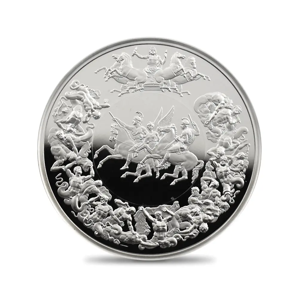 モダンコイン2:6638 2025 チャールズ3世 ワーテルロー・メダル - 勝利 5ポンド2オンス銀貨 ファーストリリース NGC PF70UC