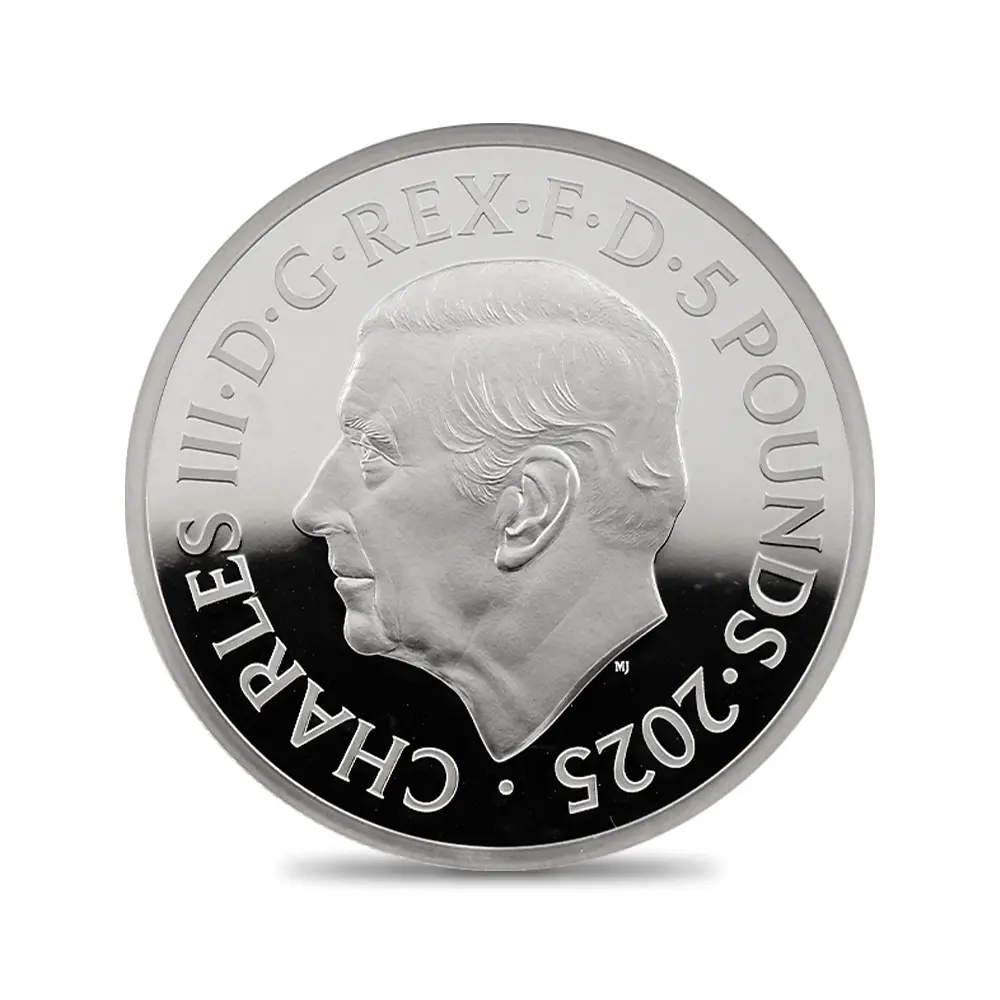 モダンコイン3:6638 2025 チャールズ3世 ワーテルロー・メダル - 勝利 5ポンド2オンス銀貨 ファーストリリース NGC PF70UC