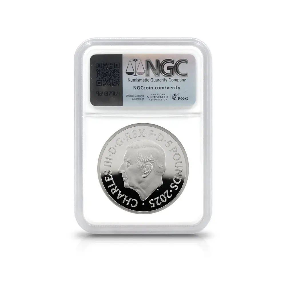 モダンコイン5:6638 2025 チャールズ3世 ワーテルロー・メダル - 勝利 5ポンド2オンス銀貨 ファーストリリース NGC PF70UC