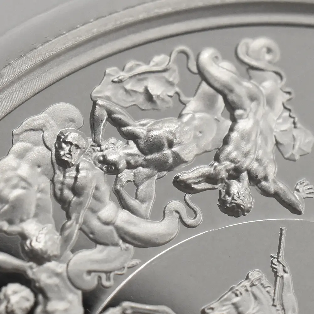 モダンコイン9:6638 2025 チャールズ3世 ワーテルロー・メダル - 勝利 5ポンド2オンス銀貨 ファーストリリース NGC PF70UC