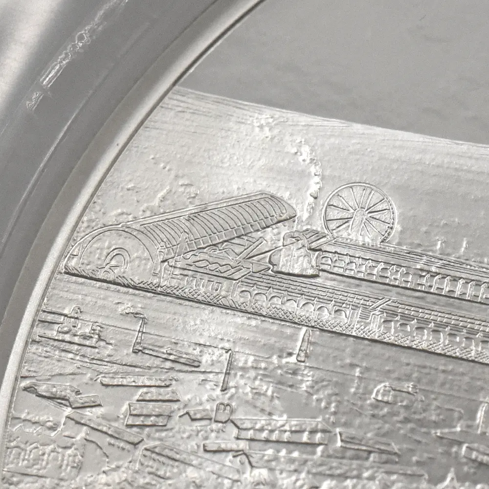 モダンコイン9:6640 2024 チャールズ3世 都市景観シリーズ第3弾 パリ10ポンド5オンス銀貨 発行即日鑑定品 NGC PF70UC 箱付き