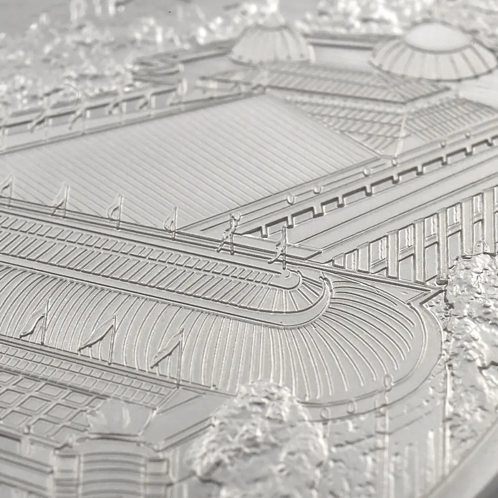 モダンコイン11:6640 2024 チャールズ3世 都市景観シリーズ第3弾 パリ10ポンド5オンス銀貨 発行即日鑑定品 NGC PF70UC 箱付き