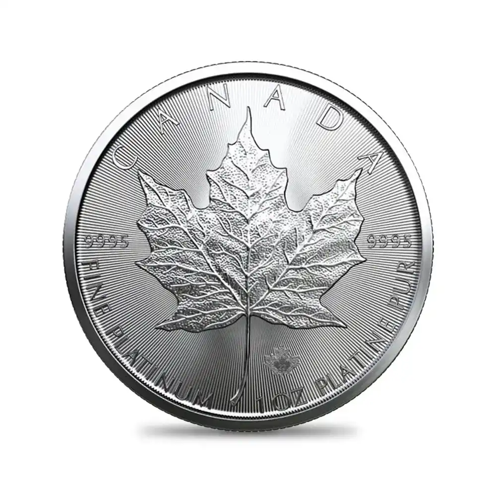 地金型2：2504 カナダ 2022 メイプルリーフ 50ドル 1オンス プラチナ貨 【1枚】