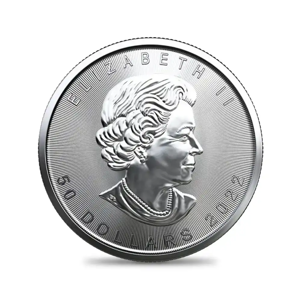 地金型3：2504 カナダ 2022 メイプルリーフ 50ドル 1オンス プラチナ貨 【1枚】