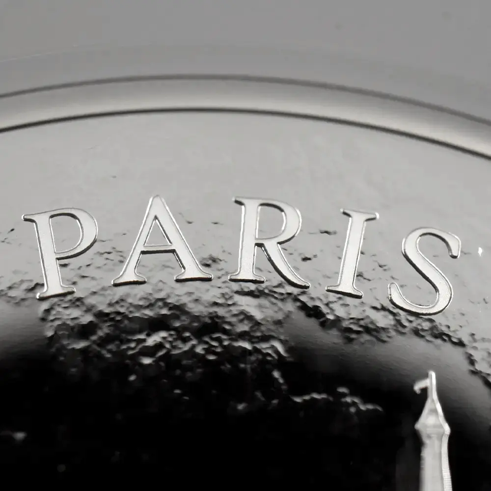 モダンコイン12：6645 2024 チャールズ3世 都市景観シリーズ第3弾 パリ 5ポンド2オンス銀貨 発行即日鑑定品 NGC PF70UC 箱付き