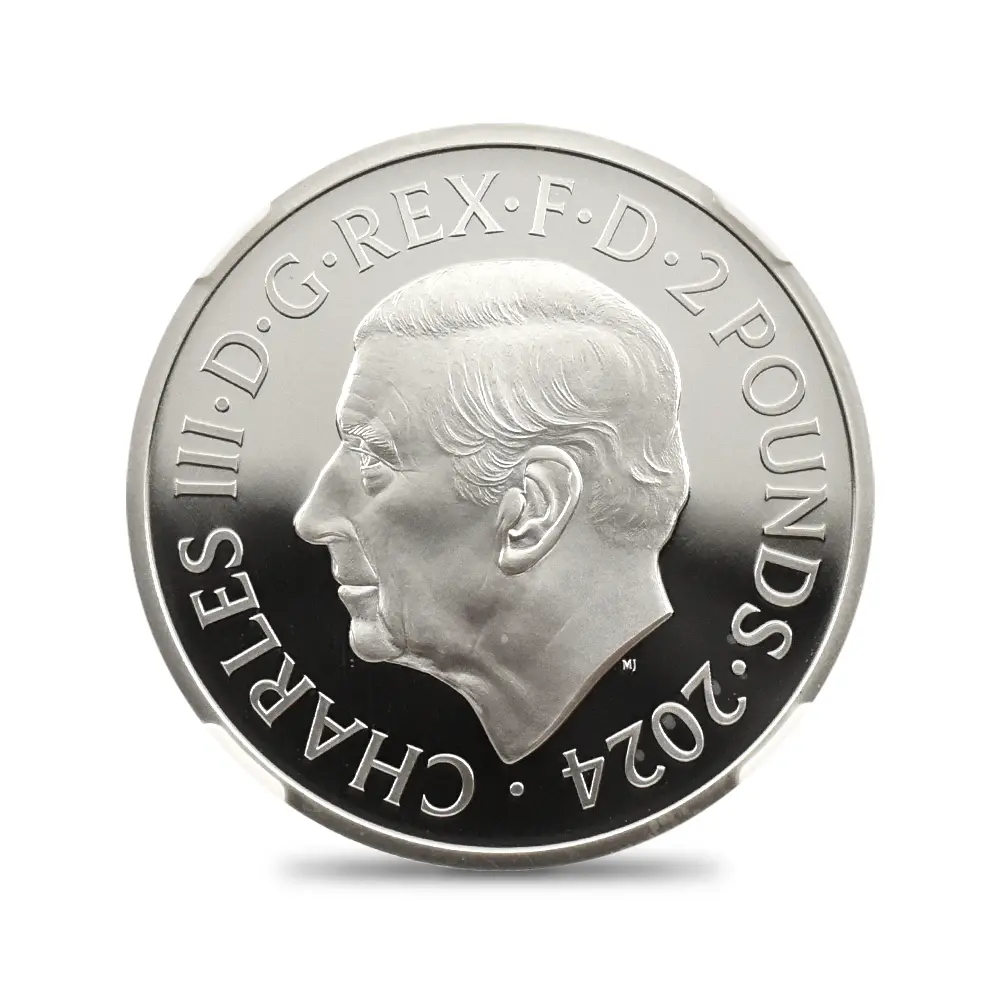 モダンコイン3：6643 2024 チャールズ3世 都市景観シリーズ第3弾 パリ 2ポンド1オンス銀貨 発行即日鑑定品 NGC PF70UC 箱付き