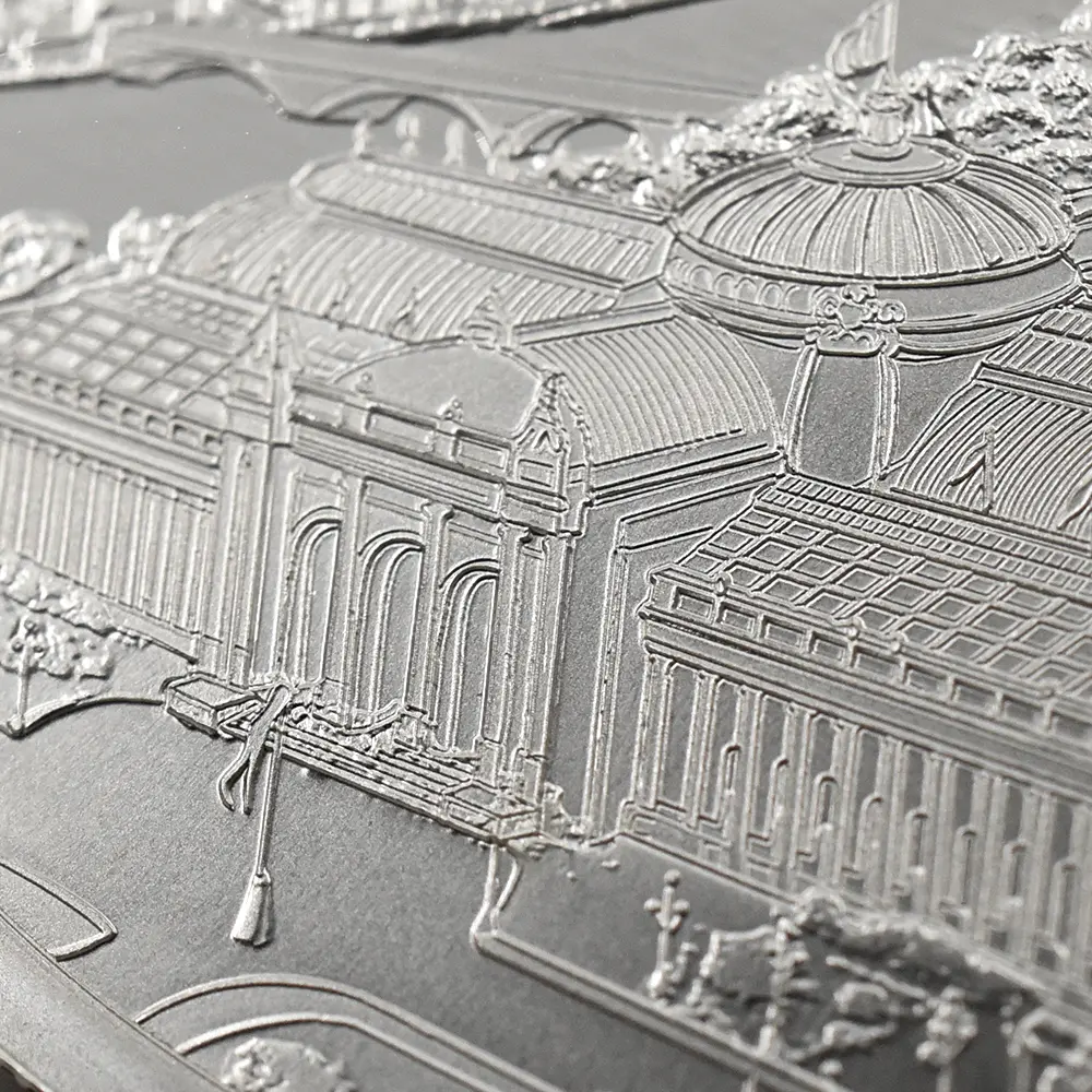 モダンコイン12：6643 2024 チャールズ3世 都市景観シリーズ第3弾 パリ 2ポンド1オンス銀貨 発行即日鑑定品 NGC PF70UC 箱付き