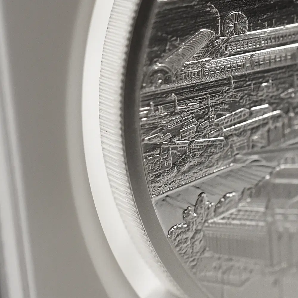 モダンコイン16：6643 2024 チャールズ3世 都市景観シリーズ第3弾 パリ 2ポンド1オンス銀貨 発行即日鑑定品 NGC PF70UC 箱付き