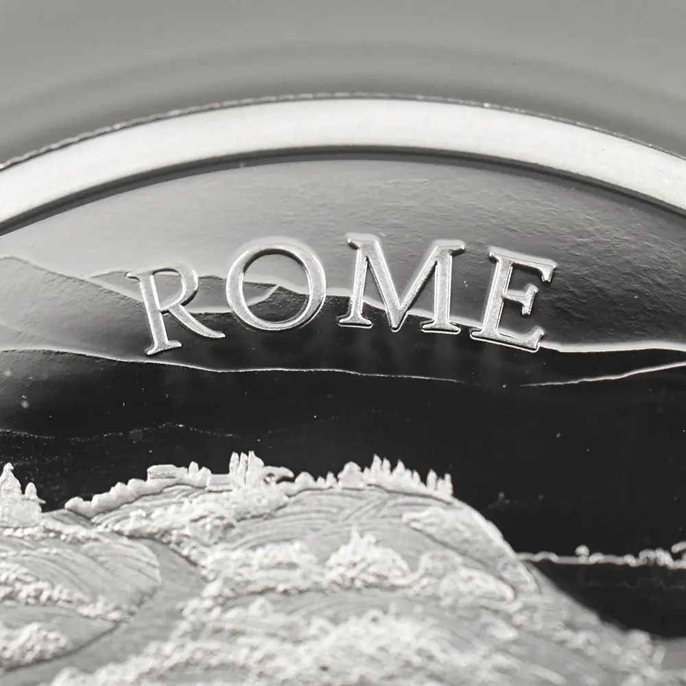 モダンコイン9：6644 2022 エリザベス2世 都市景観シリーズ第2弾 ローマ 2ポンド1オンス銀貨 発行即日鑑定品 NGC PF69UC 箱付き