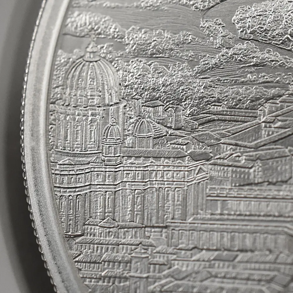 モダンコイン11：6644 2022 エリザベス2世 都市景観シリーズ第2弾 ローマ 2ポンド1オンス銀貨 発行即日鑑定品 NGC PF69UC 箱付き