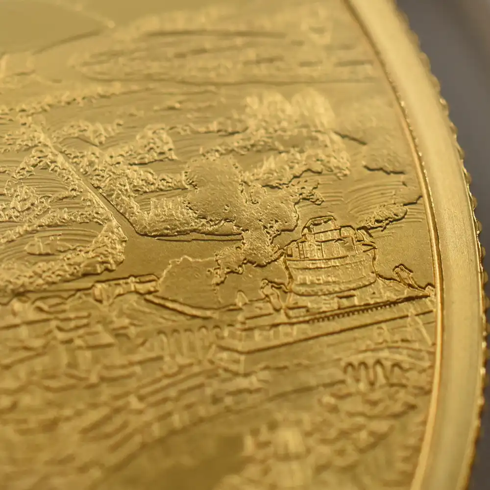 モダンコイン12：6646 2022 エリザベス2世 都市景観シリーズ第2弾 ローマ 100ポンド1オンス金貨 発行即日鑑定品 NGC PF70UC 箱付き