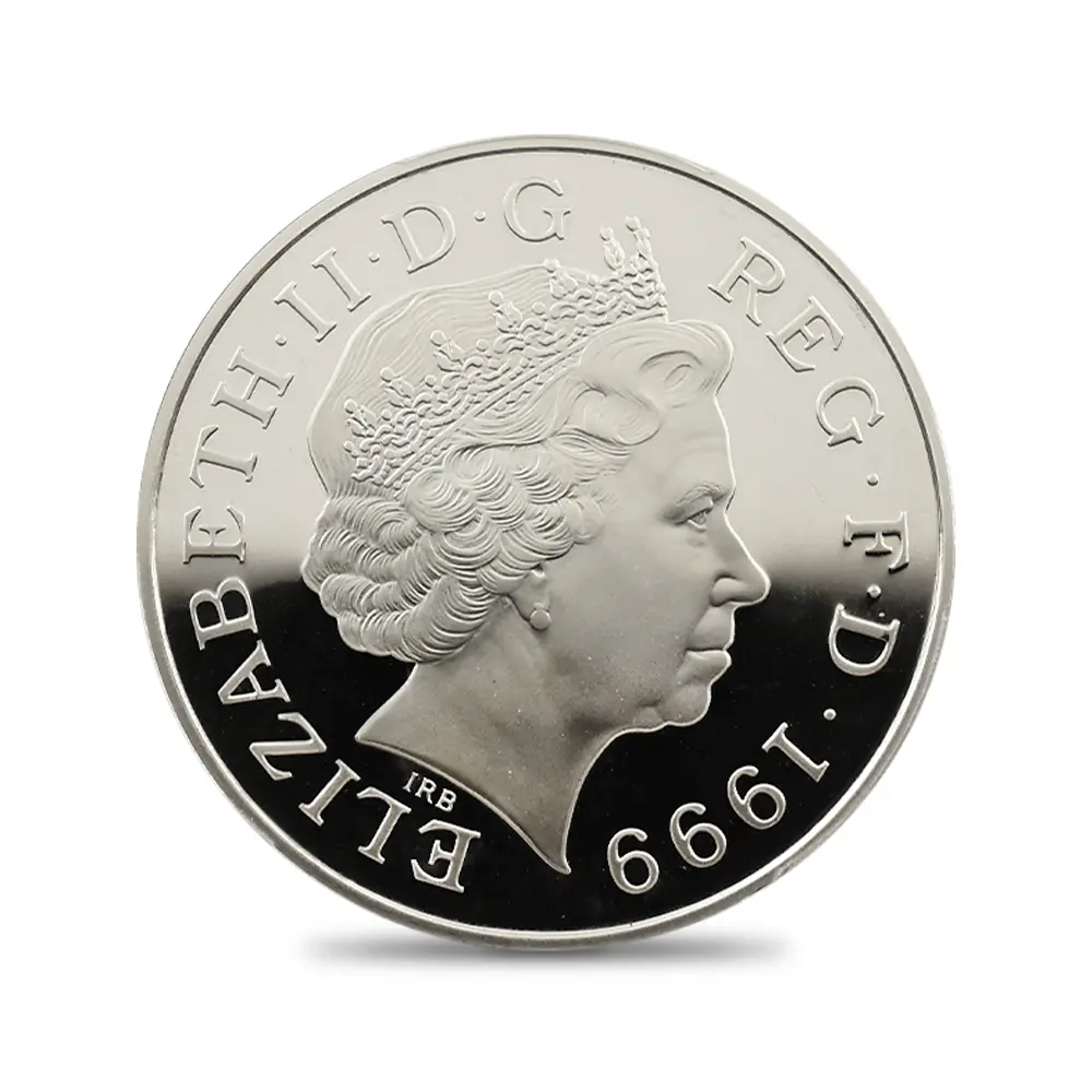 モダンコイン3:6648 1999 エリザベス2世 ダイアナ妃追悼記念 5ポンド銀貨 PCGS PR69DC S-L6 箱付き(外箱なし)