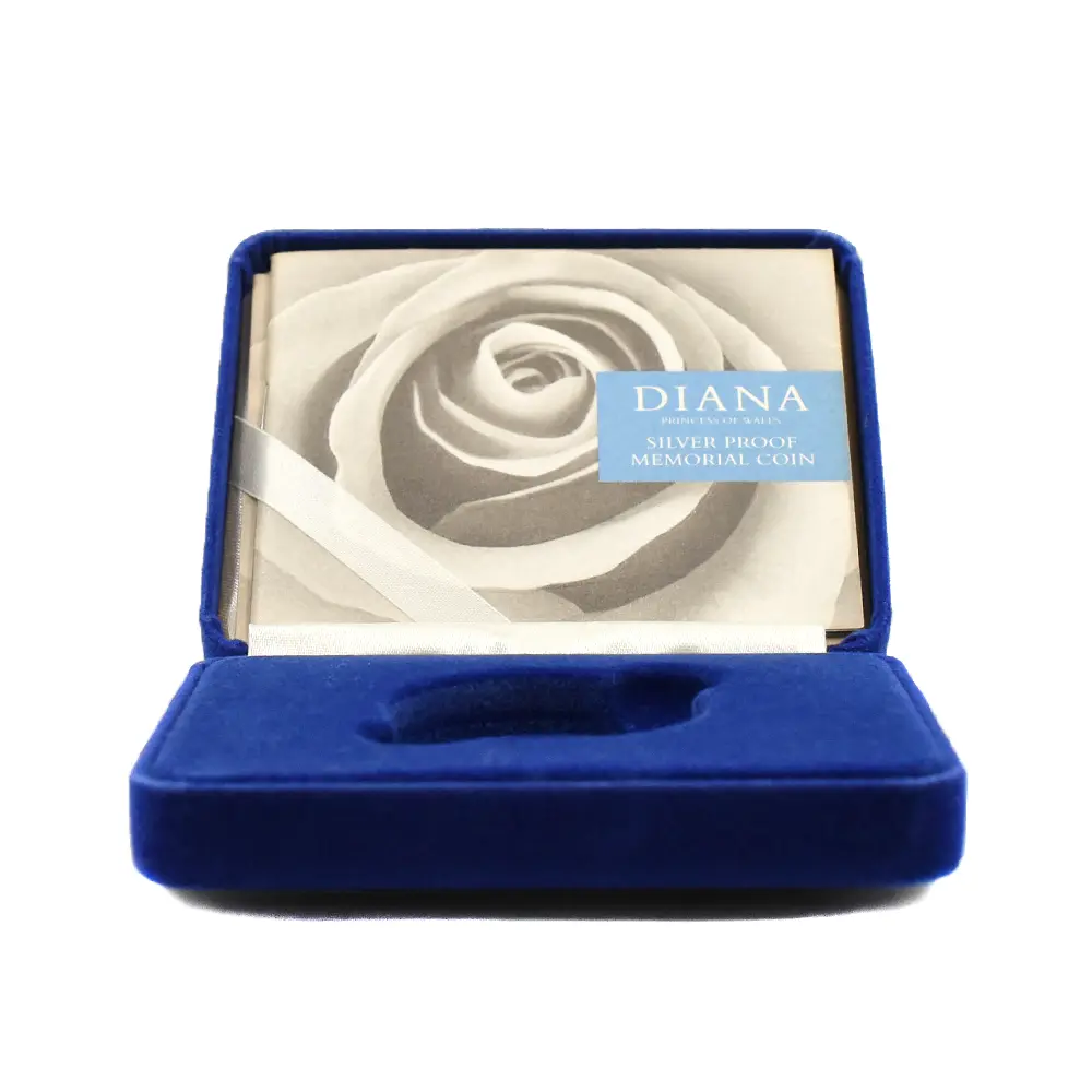 モダンコイン8:6648 1999 エリザベス2世 ダイアナ妃追悼記念 5ポンド銀貨 PCGS PR69DC S-L6 箱付き(外箱なし)