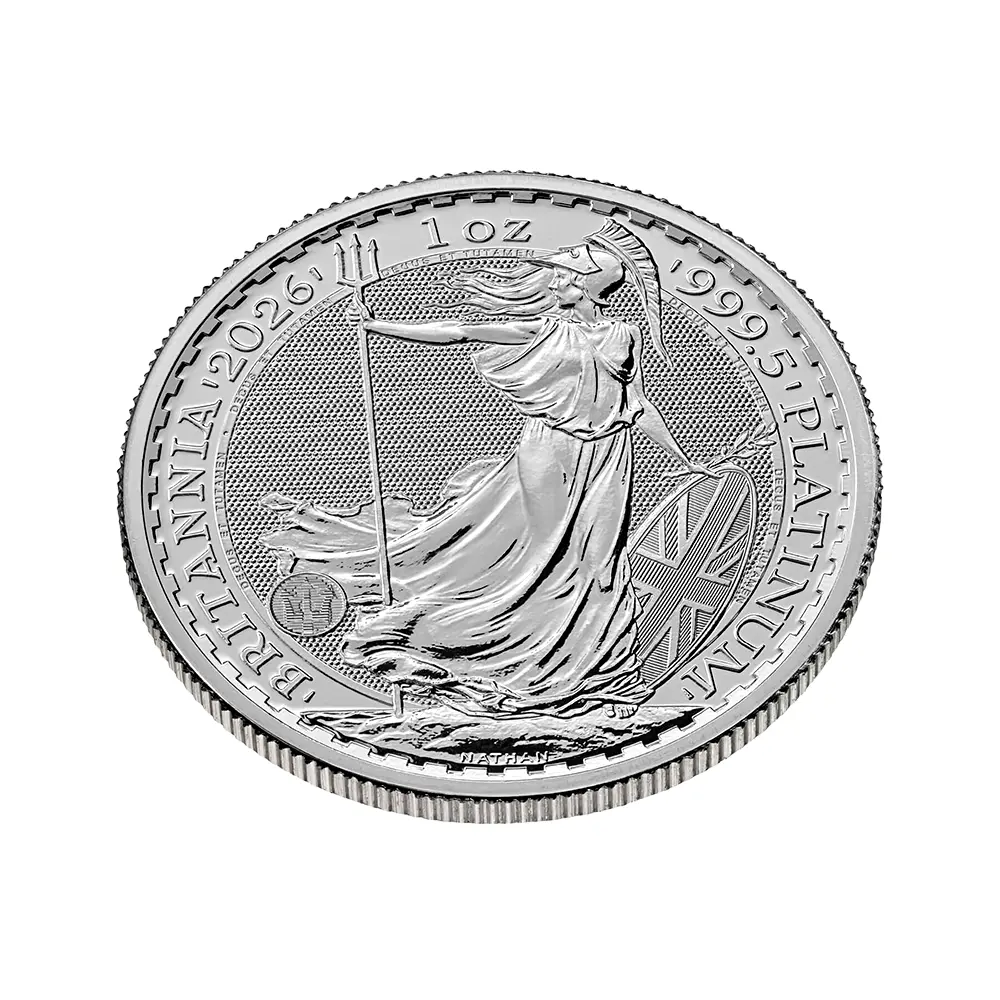 地金型4：6588 イギリス 2026 チャールズ3世 ブリタニア 100ポンド 1オンス プラチナ貨 【1枚】 (コインケース付き)