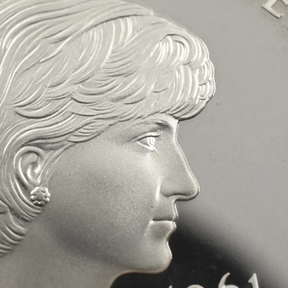 モダンコイン10:6649 1999 エリザベス2世 ダイアナ妃追悼記念 5ポンド銀貨 PCGS PR69DC S-L6 箱付き