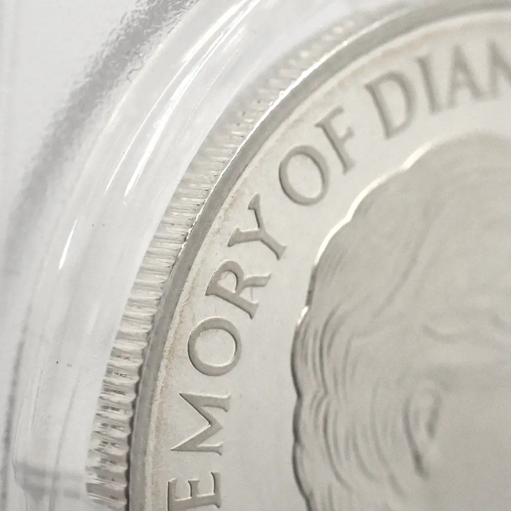 モダンコイン16:6649 1999 エリザベス2世 ダイアナ妃追悼記念 5ポンド銀貨 PCGS PR69DC S-L6 箱付き