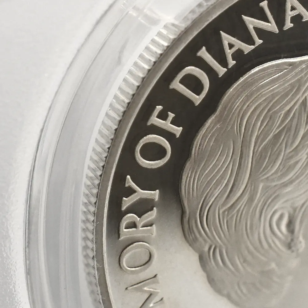 モダンコイン16:6650 1999 エリザベス2世 ダイアナ妃追悼記念 5ポンド銀貨 PCGS PR69DC S-L6 箱付き