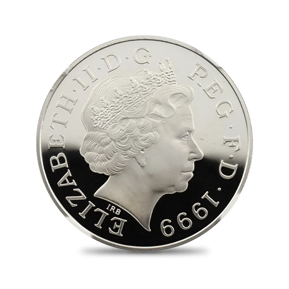 モダンコイン3:6652 1999 エリザベス2世 ダイアナ妃追悼記念 5ポンド銀貨 NGC PF69UC 箱付き