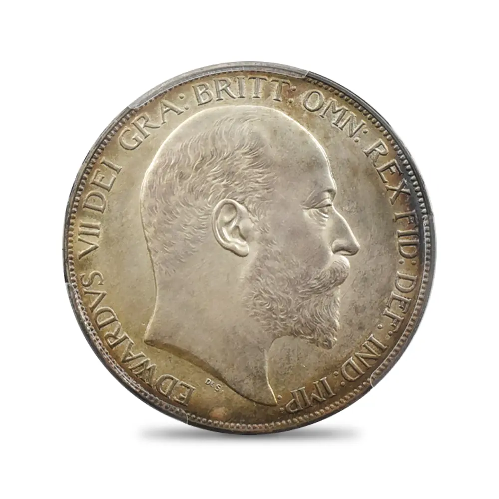 アンティークコイン2：5274 1902 エドワード7世 聖ジョージ竜退治 クラウン銀貨 PCGS PR63 S-3979 Matte