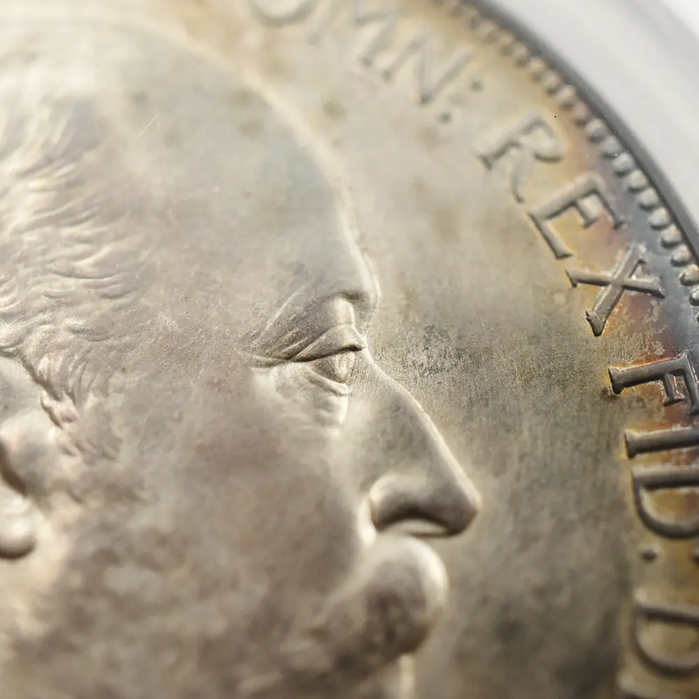 アンティークコイン8：5274 1902 エドワード7世 聖ジョージ竜退治 クラウン銀貨 PCGS PR63 S-3979 Matte