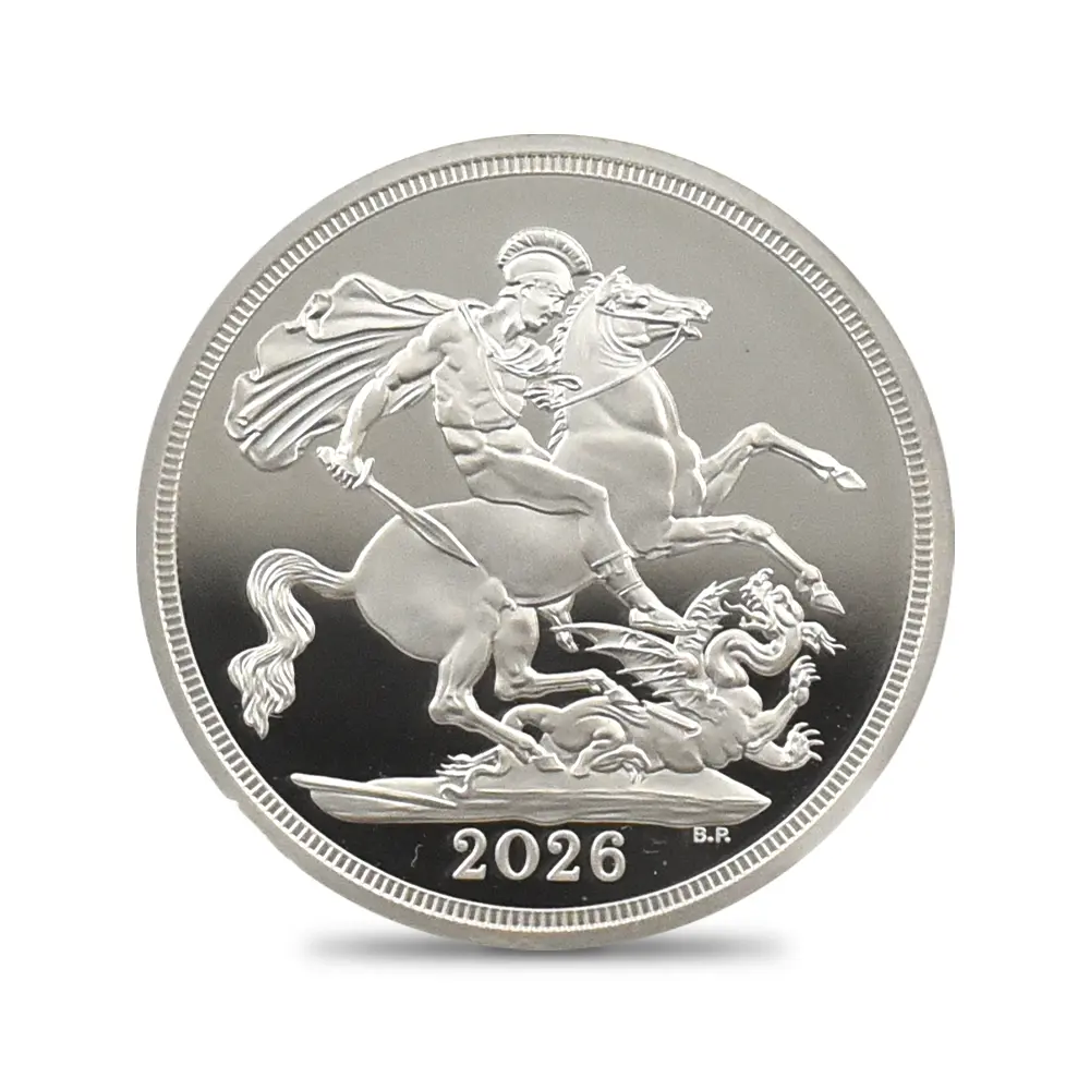 モダンコイン2:6662 2026 チャールズ3世 聖ジョージ竜退治 ソブリン銀貨 発行即日鑑定品 NGC PF70UC 箱付き