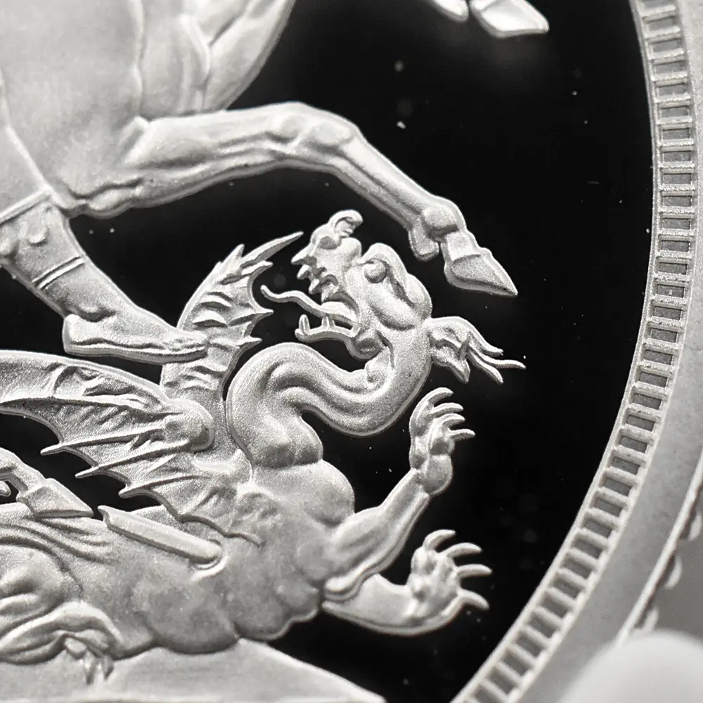 モダンコイン12:6662 2026 チャールズ3世 聖ジョージ竜退治 ソブリン銀貨 発行即日鑑定品 NGC PF70UC 箱付き