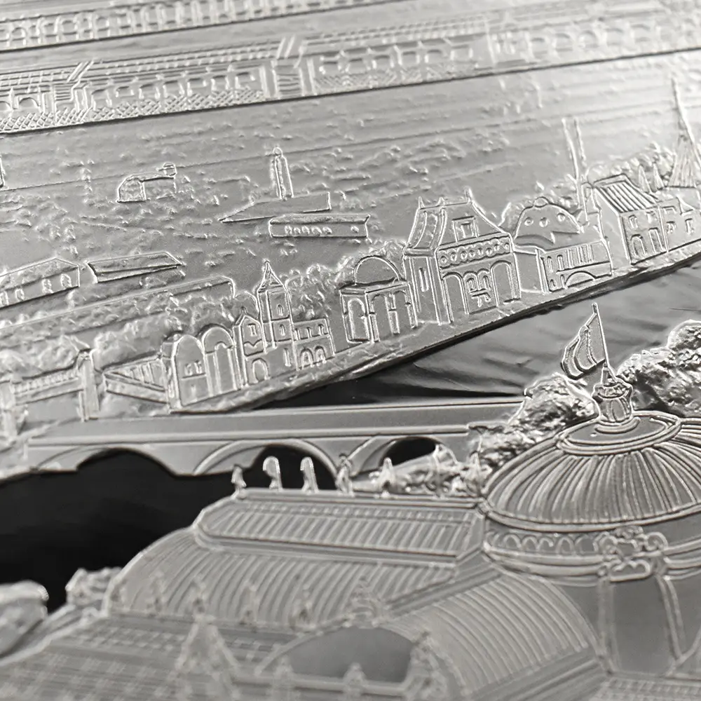 モダンコイン11：6661 2024 チャールズ3世 都市景観シリーズ第3弾 パリ10ポンド5オンス銀貨 発行即日鑑定品 NGC PF69UC 箱付き