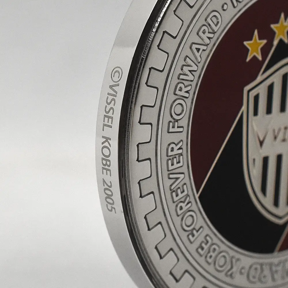 メダル15：6120 2025 ヴィッセル神戸30周年記念 真鍮メダル ロジウムメッキカラー仕上げ 未鑑定