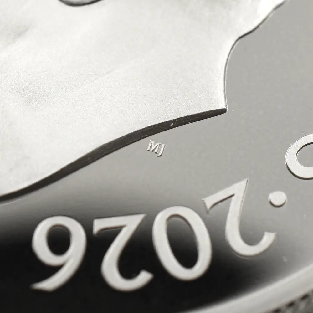 モダンコイン12：6428 2026 チャールズ3世 エリザベス2世のコイン肖像シリーズ 第二弾 ヤングエリザベス 5ポンドプルーフ銀貨 未鑑定 箱付き