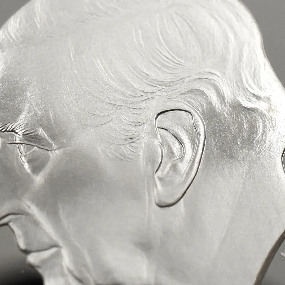 モダンコイン11：6428 2026 チャールズ3世 エリザベス2世のコイン肖像シリーズ 第二弾 ヤングエリザベス 5ポンドプルーフ銀貨 未鑑定 箱付き