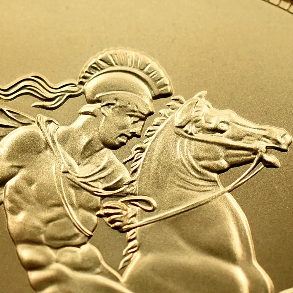 モダンコイン7：6665 2026 チャールズ3世 聖ジョージ竜退治 5ソブリンBU金貨 未鑑定 箱付き