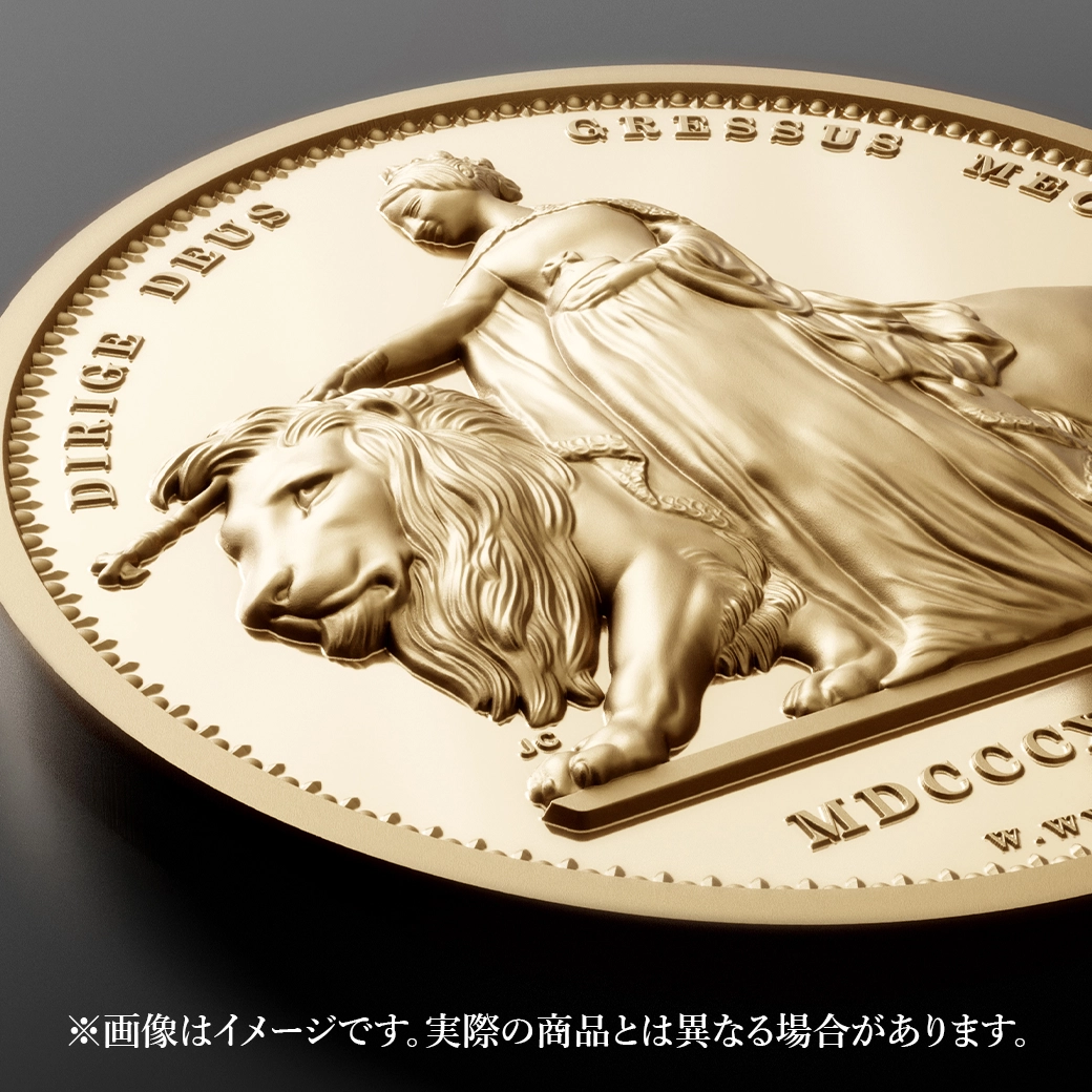 モダンコイン16：6673 オルダニー島 2025 チャールズ3世 ウナ＆ライオン ウルトラハイレリーフ 1/2オンスリバース金貨 発行即日鑑定品 NGC REVERSE PF70 箱付き【ご予約承り品】納期約1~2か月