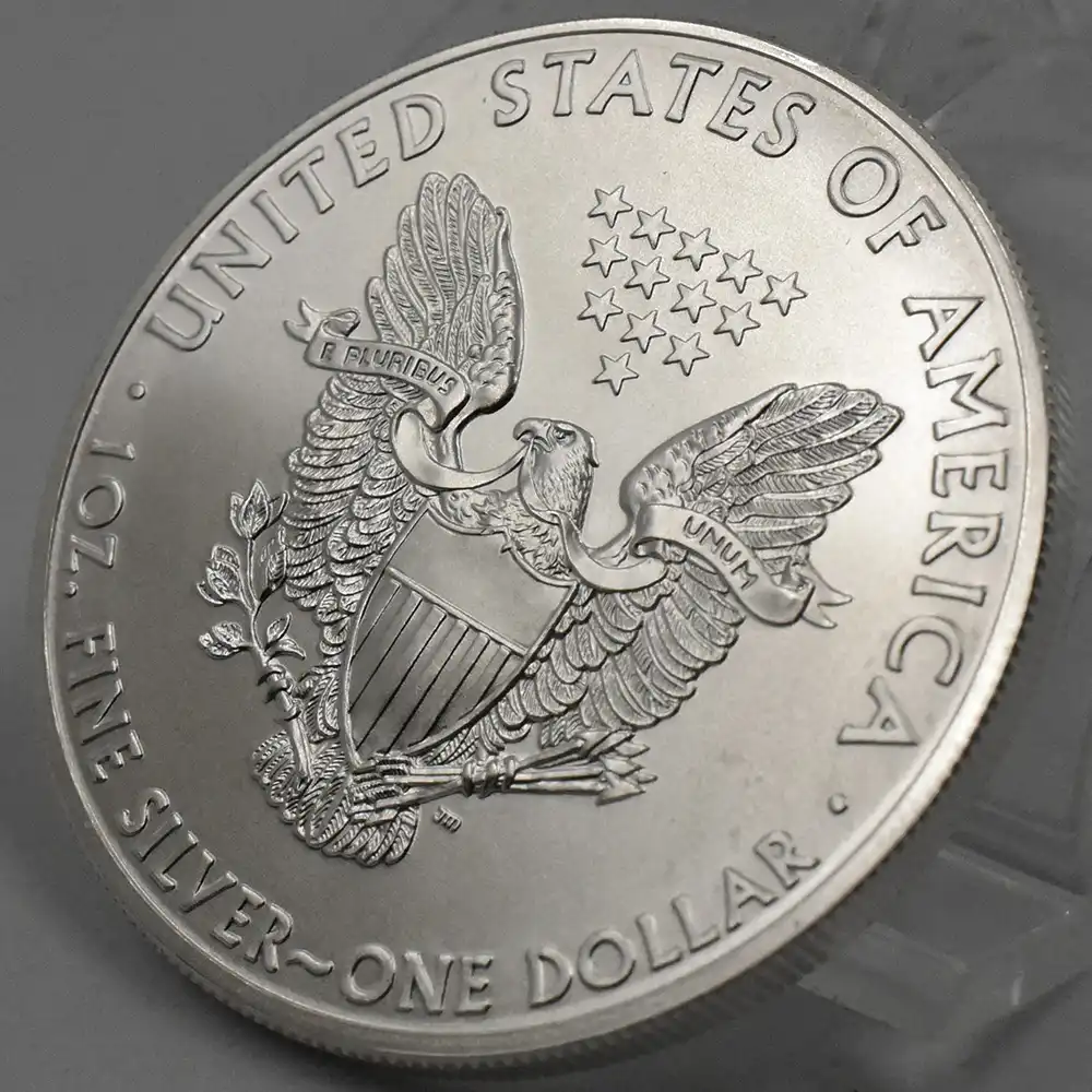 地金型7：2535 アメリカ 2015 イーグル 1ドル 1オンス 銀貨 【5枚】 (コインケース付き)