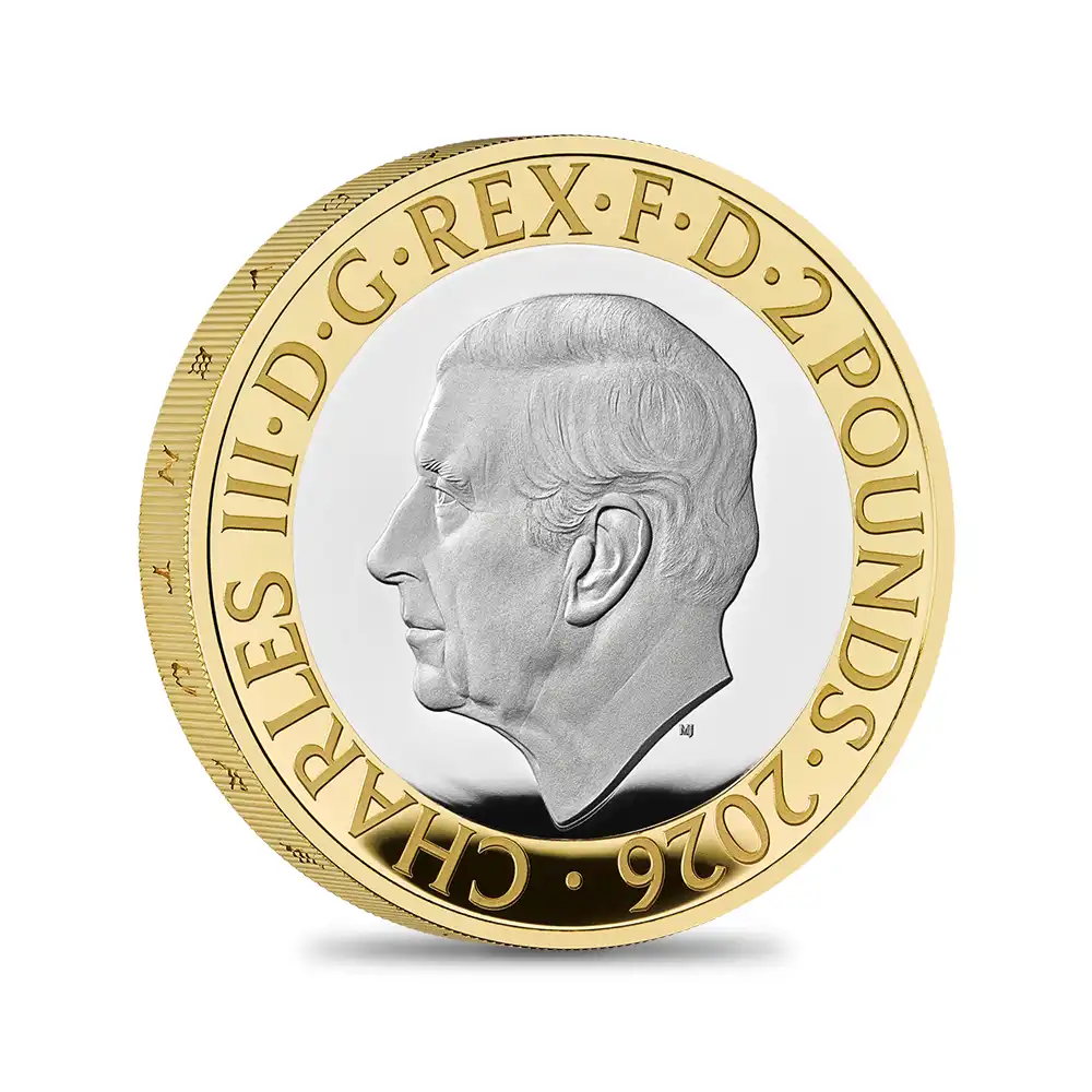 モダンコイン5：6678 2026 チャールズ3世 記念仕様 プルーフピエフォー銀貨 5枚セット 未鑑定 箱付き【ご予約承り品】