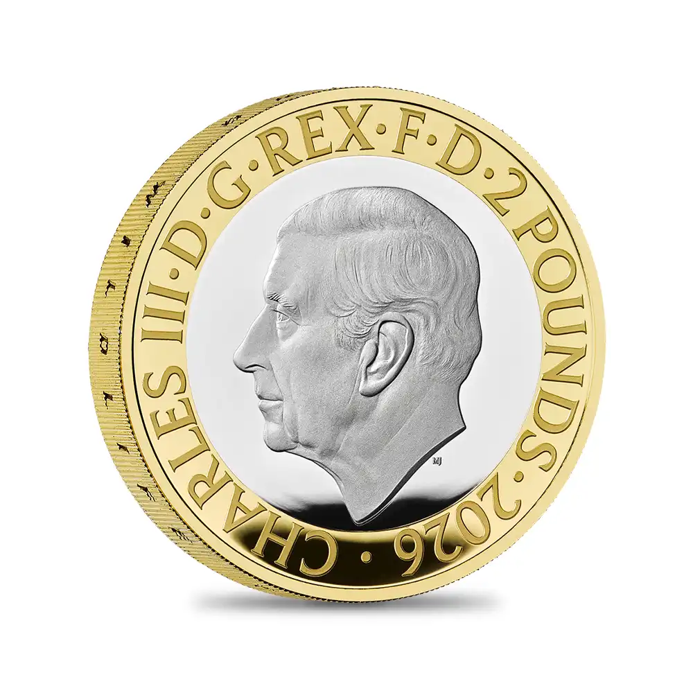 モダンコイン7：6678 2026 チャールズ3世 記念仕様 プルーフピエフォー銀貨 5枚セット 未鑑定 箱付き【ご予約承り品】